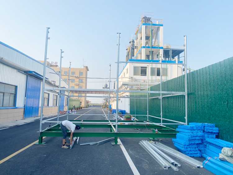 方形逆流式玻璃鋼冷卻塔DFNL-750T華洋安裝