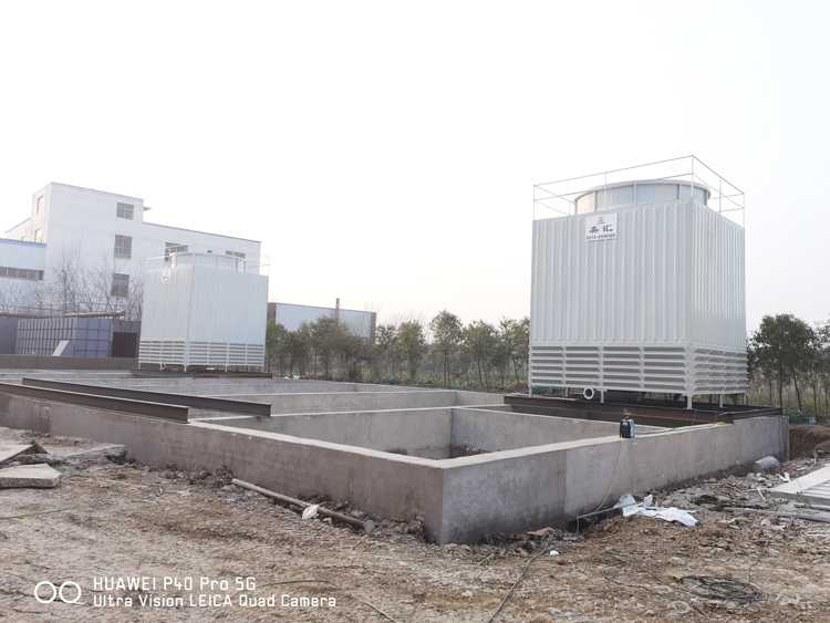 YJDWL-300T 兩臺 無填料噴霧式玻璃鋼冷卻塔