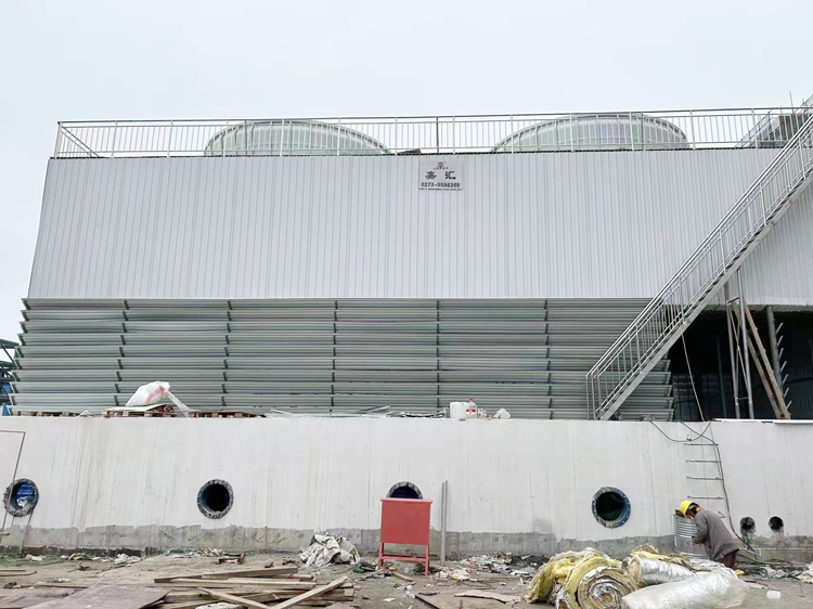 GFNL-1700×2臺工業(yè)型高溫型冷卻塔竣工